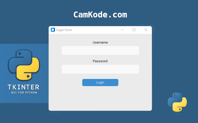 Creating a Custom Login Form with CustomTkinter